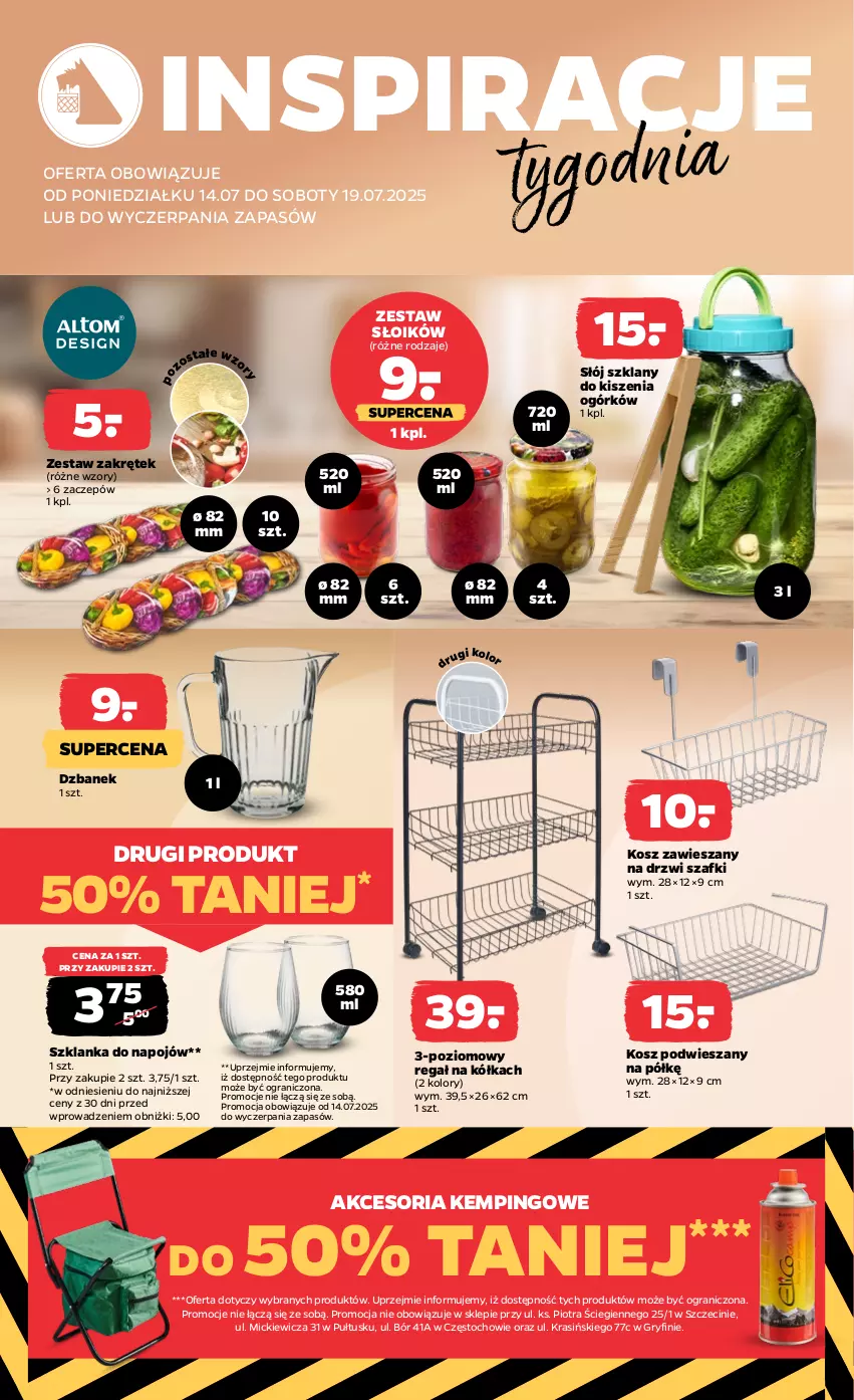 Gazetka promocyjna Netto - Od Poniedziałku Przemysłowa - ważna 14.07 do 19.07.2025 - strona 2 - produkty: Drzwi, Dzbanek, Gra, Gry, Kosz, Regał, Szklanka