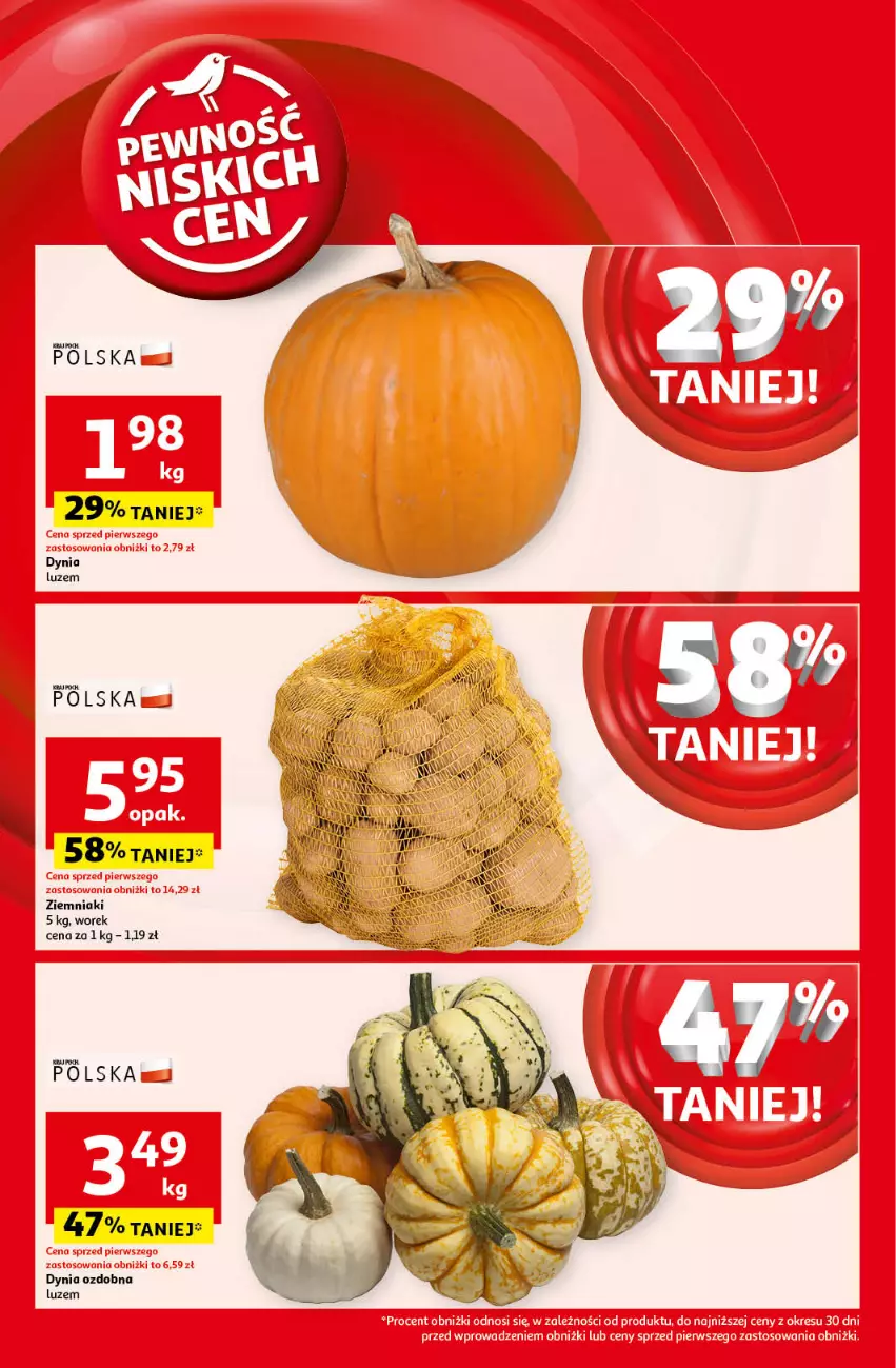 Gazetka promocyjna Auchan - Pewność Niskich Cen Moje - ważna 17.10 do 23.10.2024 - strona 4 - produkty: Ziemniaki