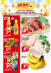 Gazetka promocyjna Prim Market - Gazetka - ważna od 17.09 do 17.09.2025 - strona 1 - produkty: Kurczak, Banany, Por, Cukier, Rosie, Cukierki, Napój