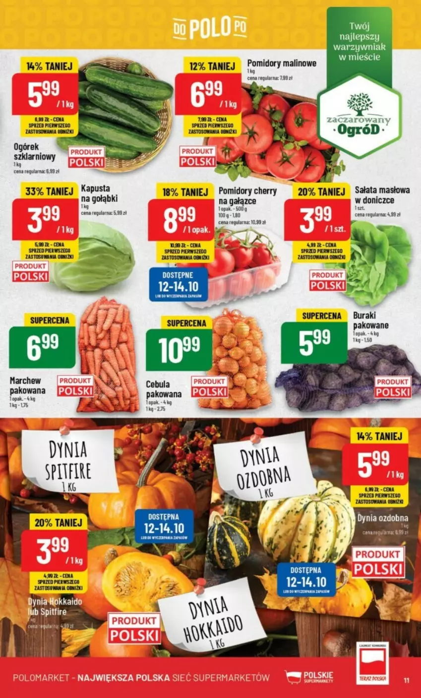 Gazetka promocyjna PoloMarket - ważna 11.10 do 17.11.2023 - strona 3 - produkty: Buraki, Masło, Ogórek, Pomidory, Sałat, Sałata masłowa