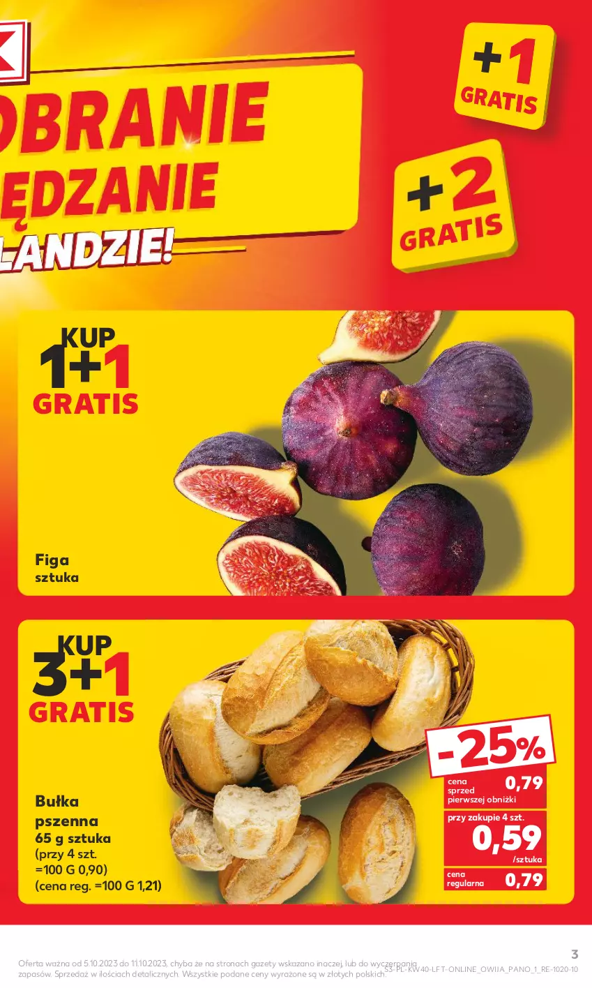 Gazetka promocyjna Kaufland - Gazetka tygodnia - ważna 05.10 do 11.10.2023 - strona 3 - produkty: Bułka, Gra