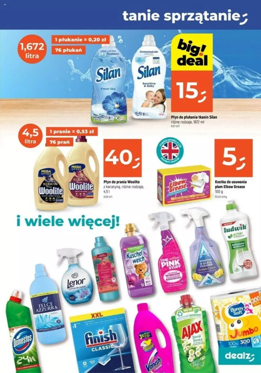 Gazetka promocyjna Dealz - ważna 24.10 do 06.11.2024 - strona 12 - produkty: Płyn do płukania, Płyn do prania, Silan, Woolite