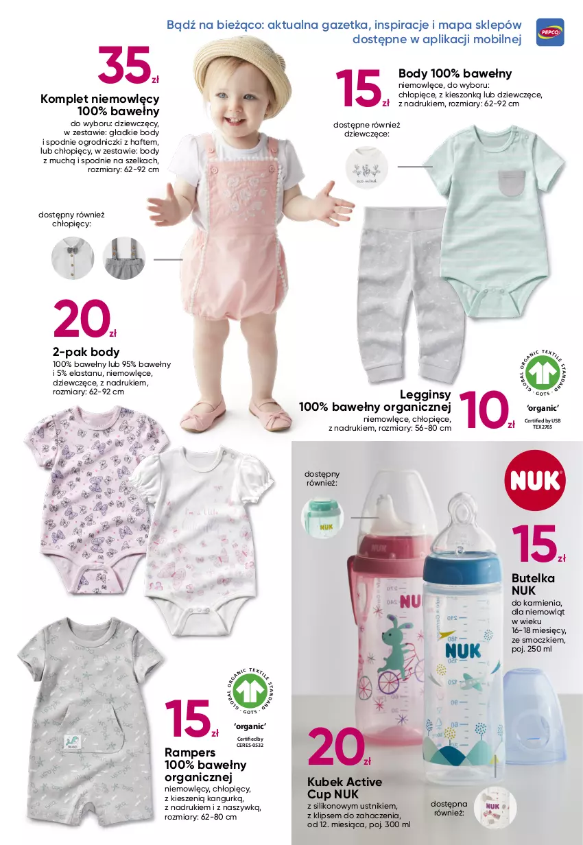 Gazetka promocyjna Pepco - Nowa jakość lekkości - ważna 22.04 do 05.05.2021 - strona 5 - produkty: Body, Gin, Karmi, Kubek, Legginsy, Mobil, Spodnie, Ustnik