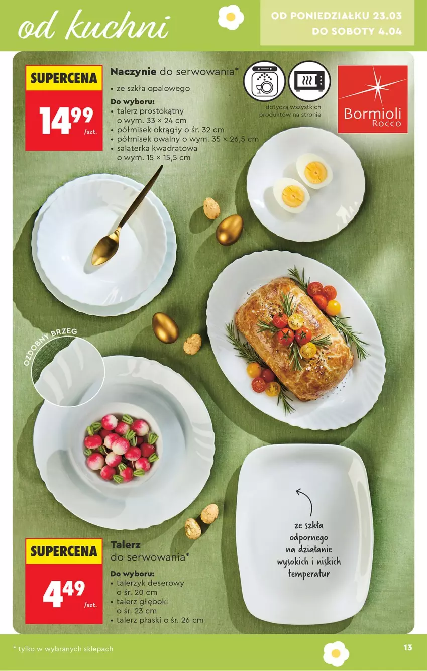 Gazetka promocyjna Biedronka - Okazje Tygodnia - ważna 21.03 do 04.04.2026 - strona 13 - produkty: Fa, Por, Salaterka, Ser, Talerz