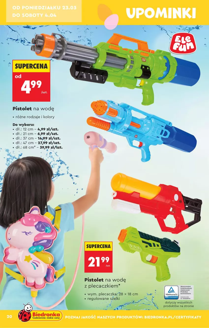 Gazetka promocyjna Biedronka - Okazje Tygodnia - ważna 21.03 do 04.04.2026 - strona 20 - produkty: Pistolet