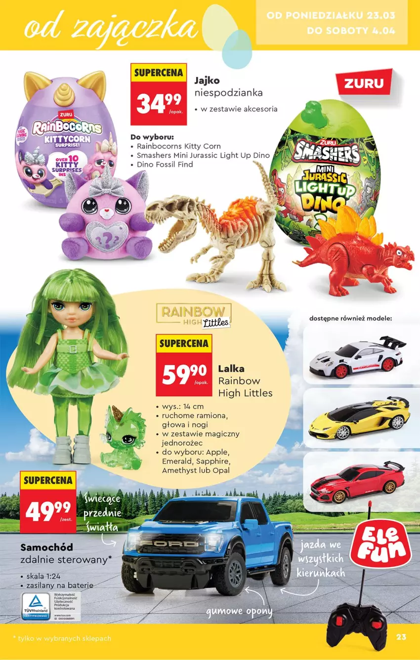 Gazetka promocyjna Biedronka - Okazje Tygodnia - ważna 21.03 do 04.04.2026 - strona 23 - produkty: Jednorożec, Lalka, Samochód, Silan