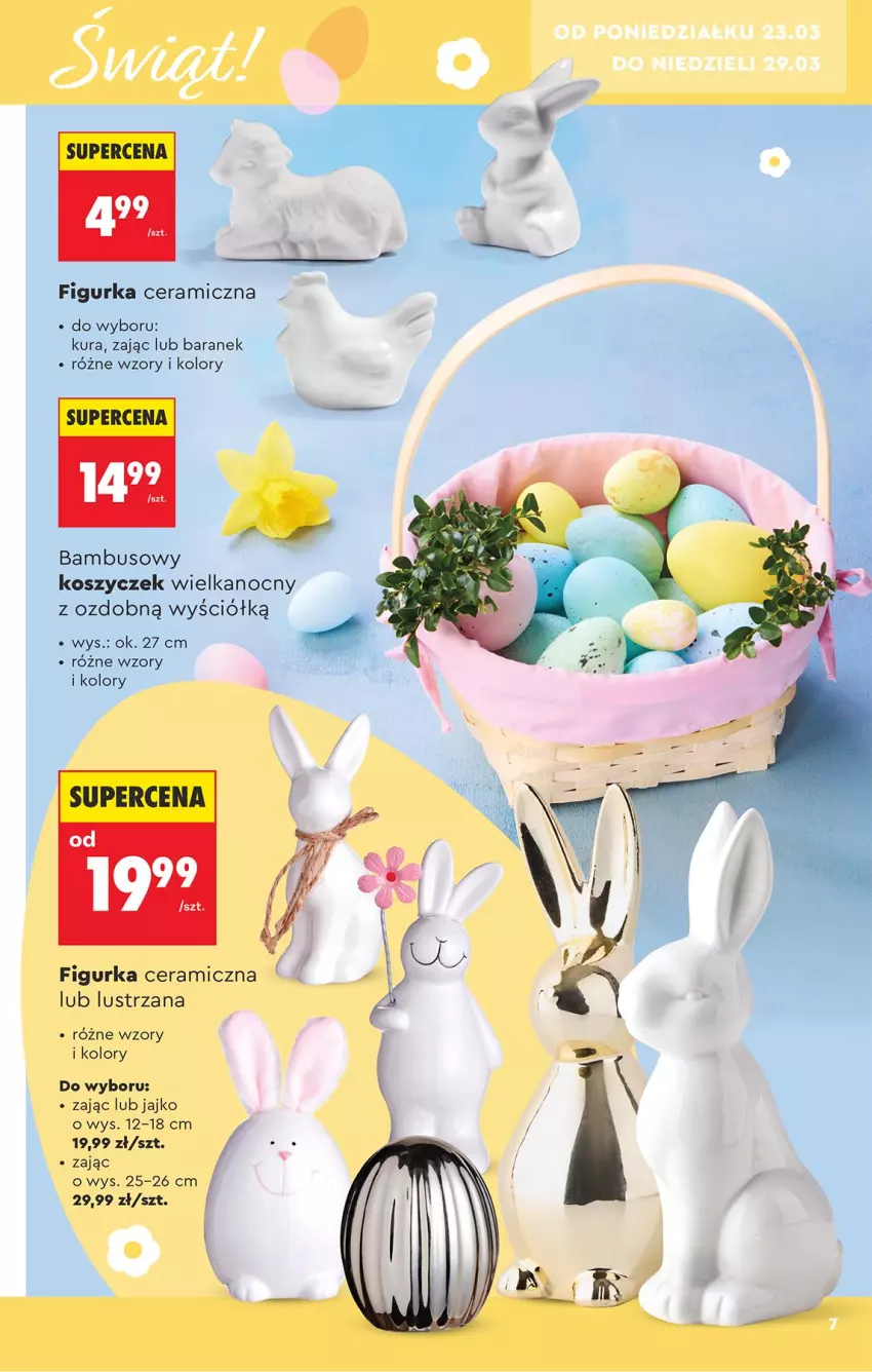 Gazetka promocyjna Biedronka - Okazje Tygodnia - ważna 21.03 do 04.04.2026 - strona 7 - produkty: Figurka ceramiczna, Kosz