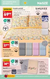 Gazetka promocyjna Biedronka - Okazje Tygodnia - Gazetka - ważna od 04.04 do 04.04.2026 - strona 38 - produkty: Ręcznik kąpielowy, Pościel, Taca, Ręcznik, Znicz, Komplet pościeli