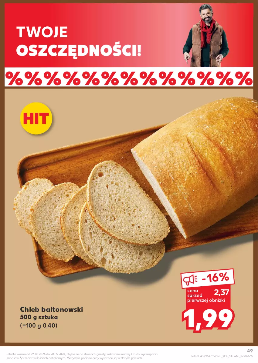 Gazetka promocyjna Kaufland - Gazetka tygodnia - ważna 23.05 do 28.05.2024 - strona 49 - produkty: Chleb, Salami, Ser