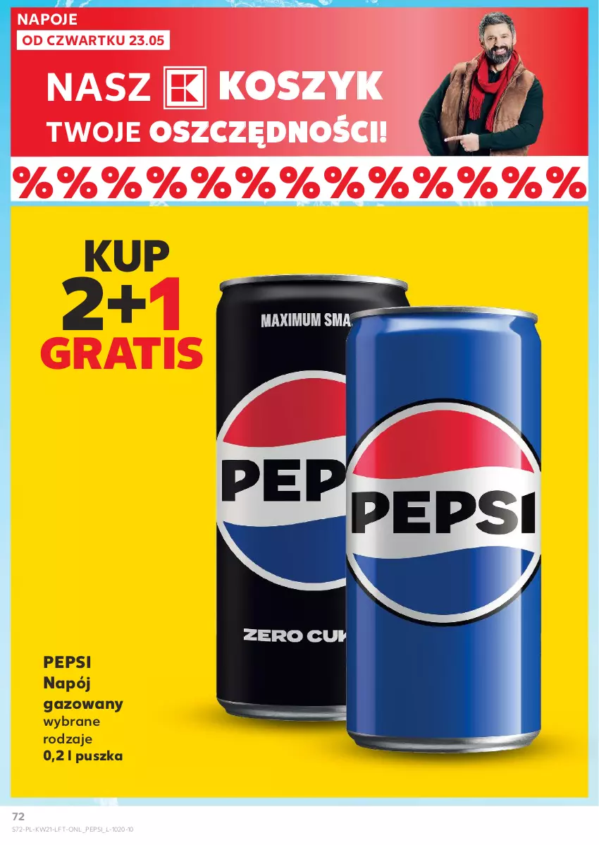 Gazetka promocyjna Kaufland - Gazetka tygodnia - ważna 23.05 do 28.05.2024 - strona 72 - produkty: Gra, Kosz, Napój, Napój gazowany, Napoje, Pepsi