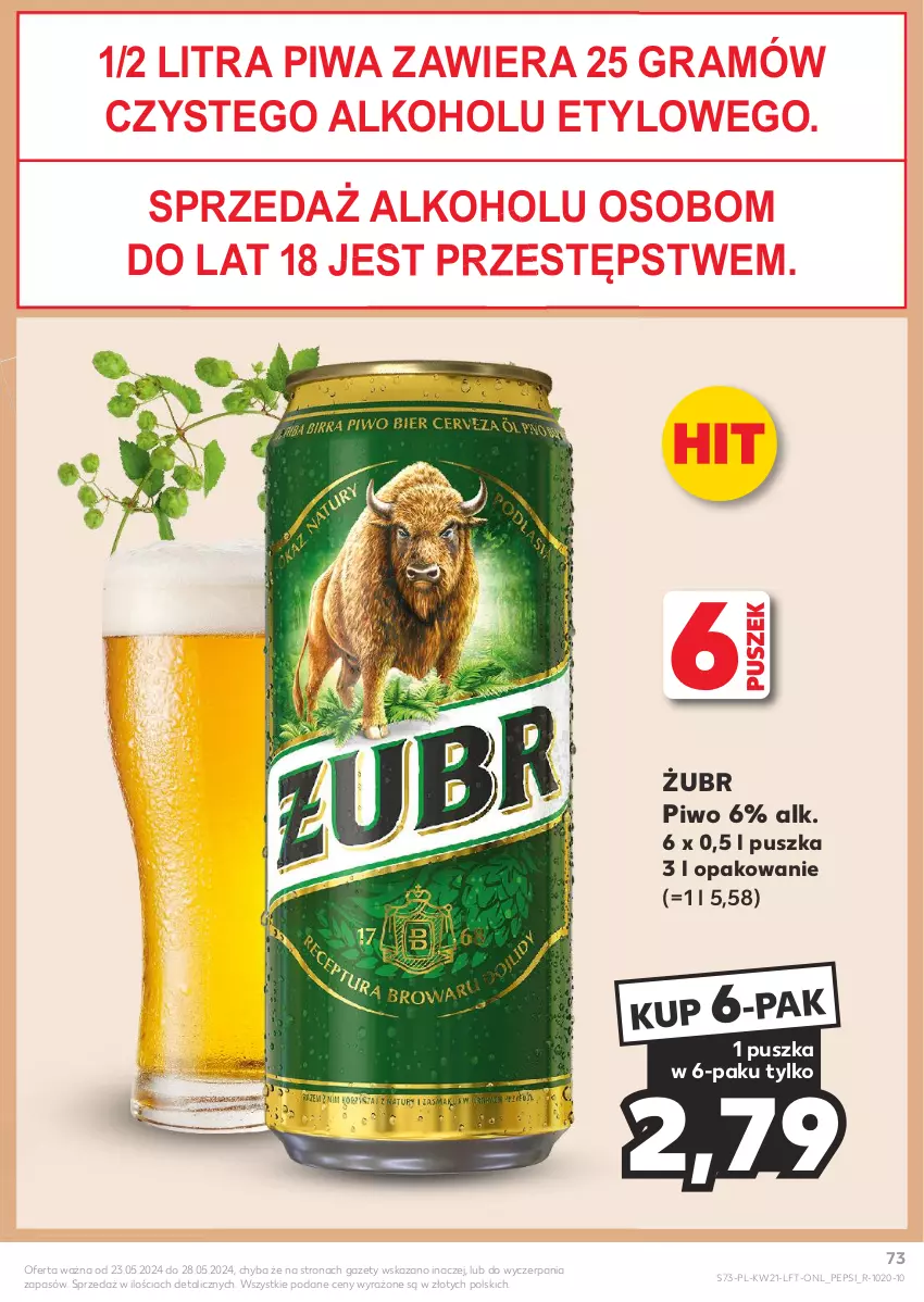 Gazetka promocyjna Kaufland - Gazetka tygodnia - ważna 23.05 do 28.05.2024 - strona 73 - produkty: Gra, Pepsi, Piwa, Piwo