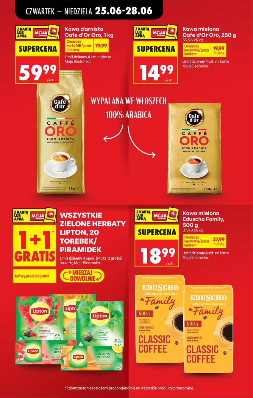 Gazetka promocyjna Biedronka - Od Czwartku - ważna 25.06 do 01.07.2026 - strona 11 - produkty: BIC, Fa, Gra, Kawa, Kawa mielona, Kawa ziarnista, LANA, Lipton