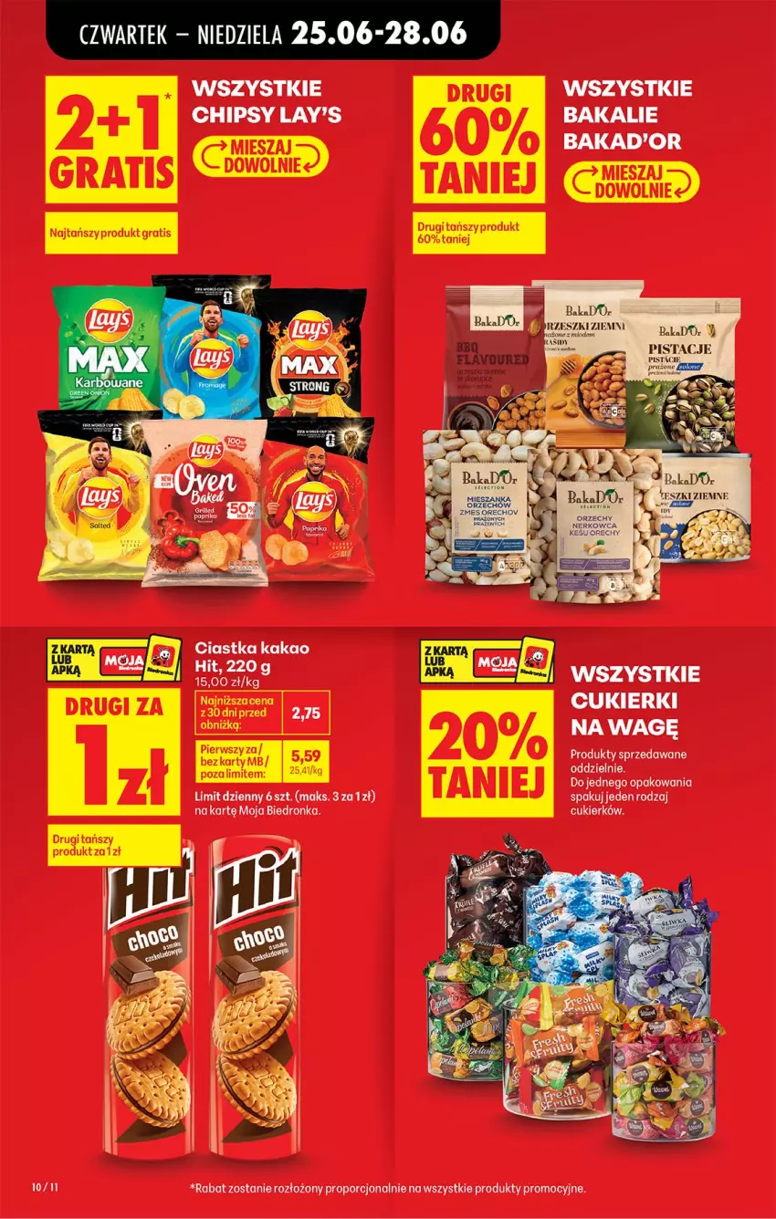 Gazetka promocyjna Biedronka - Od Czwartku - ważna 25.06 do 01.07.2026 - strona 12 - produkty: Chipsy, Ciastka, Cukier, Cukierki, Kakao, Por