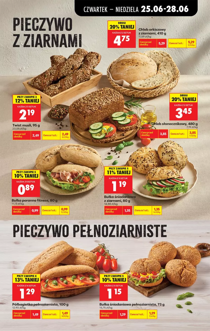 Gazetka promocyjna Biedronka - Od Czwartku - ważna 25.06 do 01.07.2026 - strona 31 - produkty: Bagietka, Bułka, Chleb, Danio, Fa, Mus, Półbagietka, Por