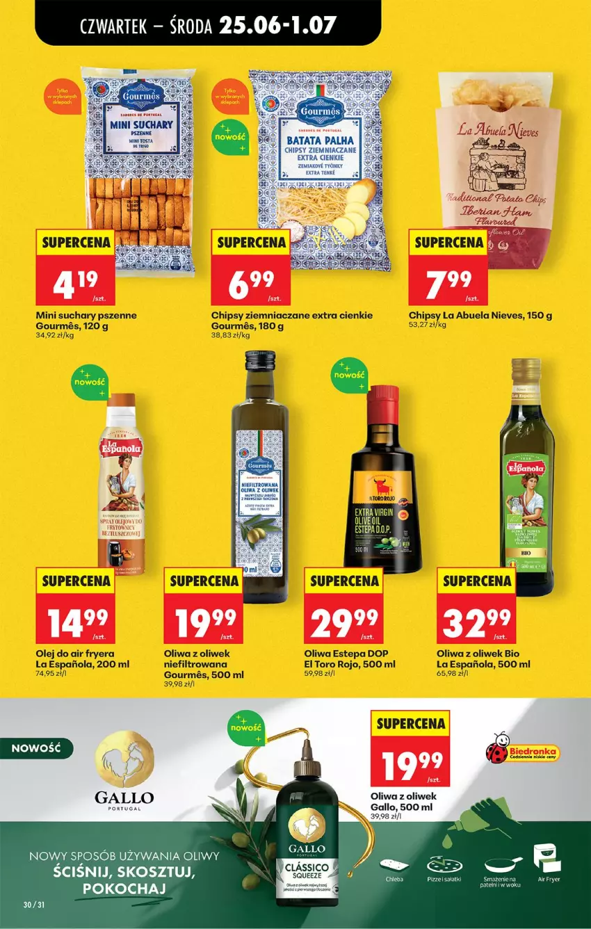 Gazetka promocyjna Biedronka - Od Czwartku - ważna 25.06 do 01.07.2026 - strona 36 - produkty: Chipsy, Olej, Oliwa, Oliwa z oliwek