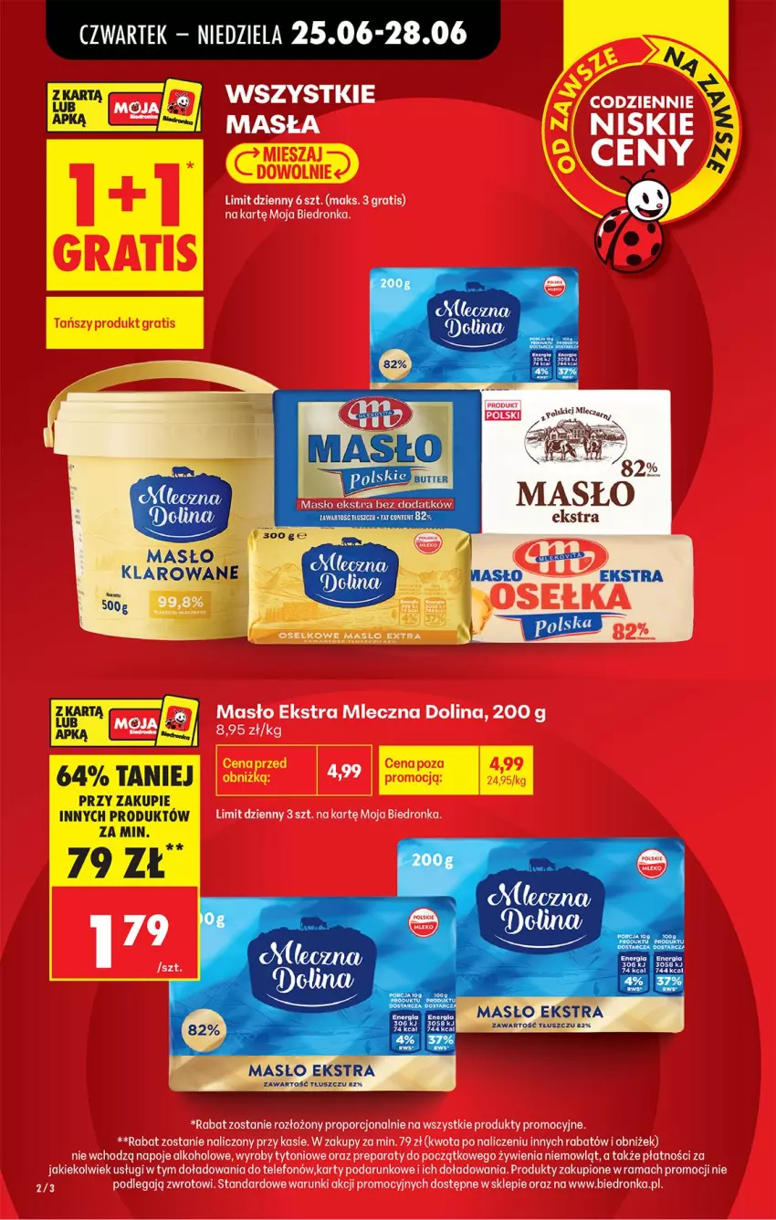 Gazetka promocyjna Biedronka - Od Czwartku - ważna 25.06 do 01.07.2026 - strona 4 - produkty: Fa, Masło, Masło klarowane