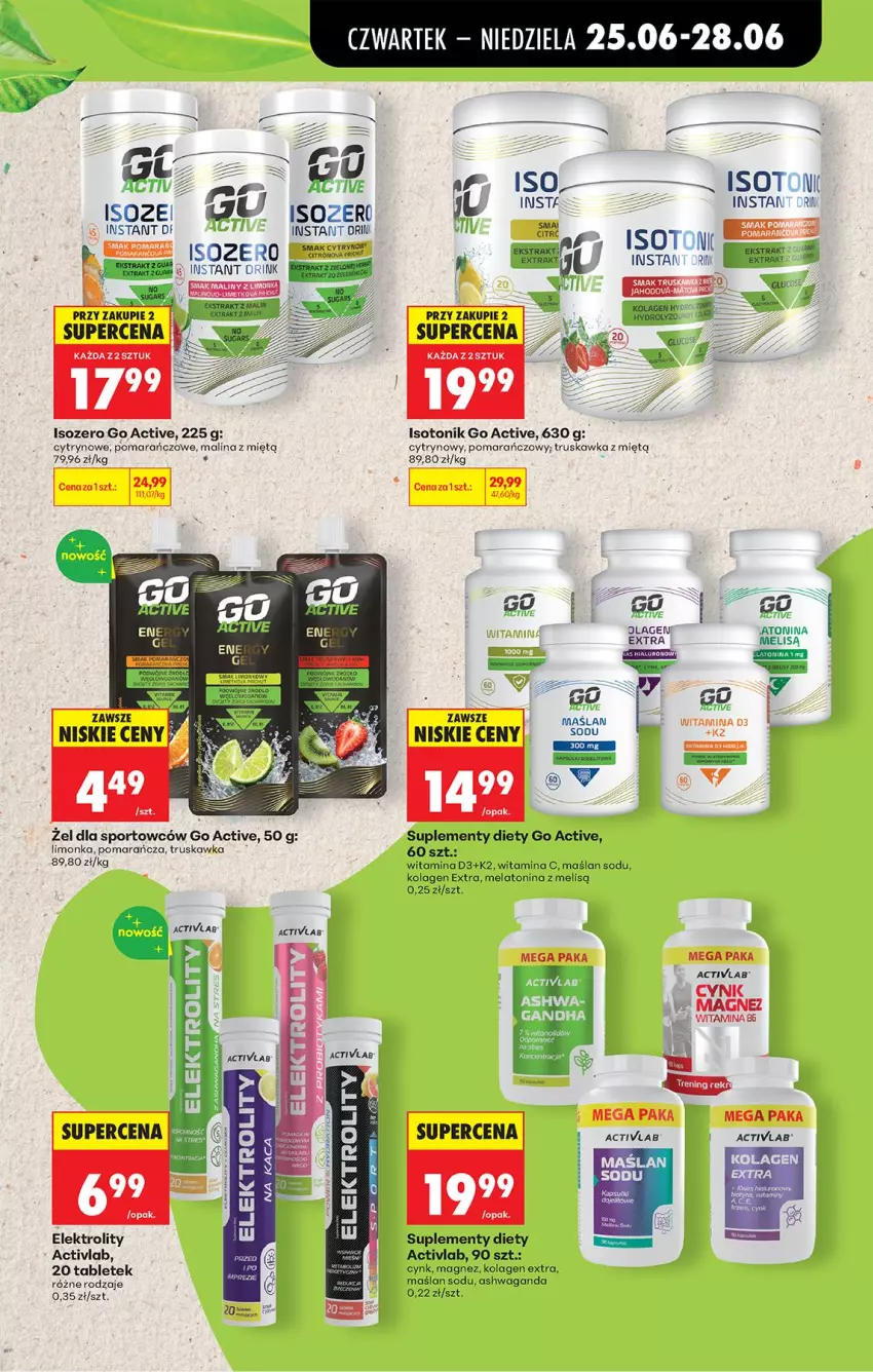 Gazetka promocyjna Biedronka - Od Czwartku - ważna 25.06 do 01.07.2026 - strona 49 - produkty: Fa, K2, Kolagen, Limonka, Magnez, Por, Sport, Tablet, Tonik, Waga