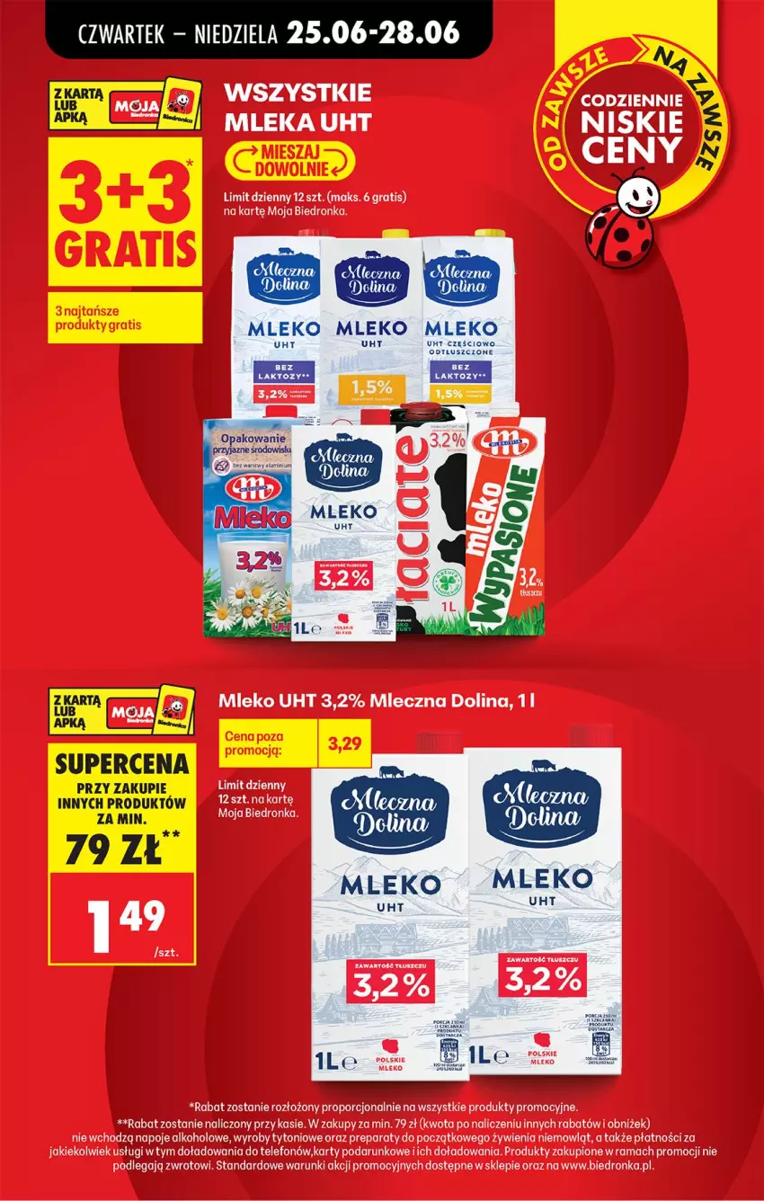 Gazetka promocyjna Biedronka - Od Czwartku - ważna 25.06 do 01.07.2026 - strona 5 - produkty: Gra, Mleko, Napoje, Por, Rama, Telefon