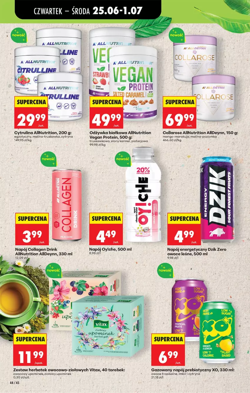 Gazetka promocyjna Biedronka - Od Czwartku - ważna 25.06 do 01.07.2026 - strona 50 - produkty: Imbir, Mango, Napój, Napój energetyczny, Odżywka, Owoce, Vitax