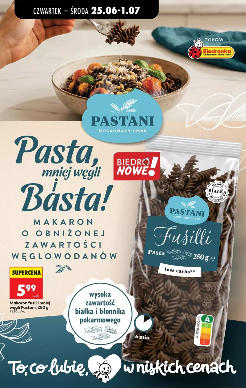 Gazetka promocyjna Biedronka - Od Czwartku - ważna 25.06 do 01.07.2026 - strona 53 - produkty: Makaron, Sok, Woda