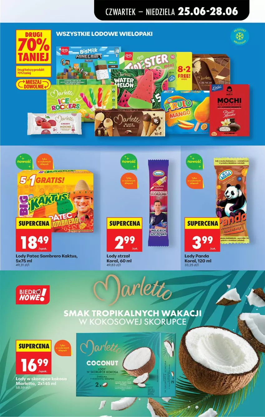 Gazetka promocyjna Biedronka - Od Czwartku - ważna 25.06 do 01.07.2026 - strona 55 - produkty: Gra, Kaktus, Kokos, Lody, Mecze, Panda