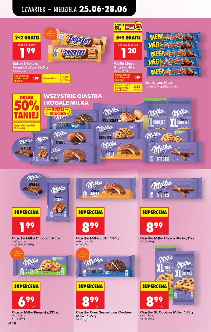 Gazetka promocyjna Biedronka - Od Czwartku - ważna 25.06 do 01.07.2026 - strona 58 - produkty: Ciastka, Fa, Milka, Oreo, Sati