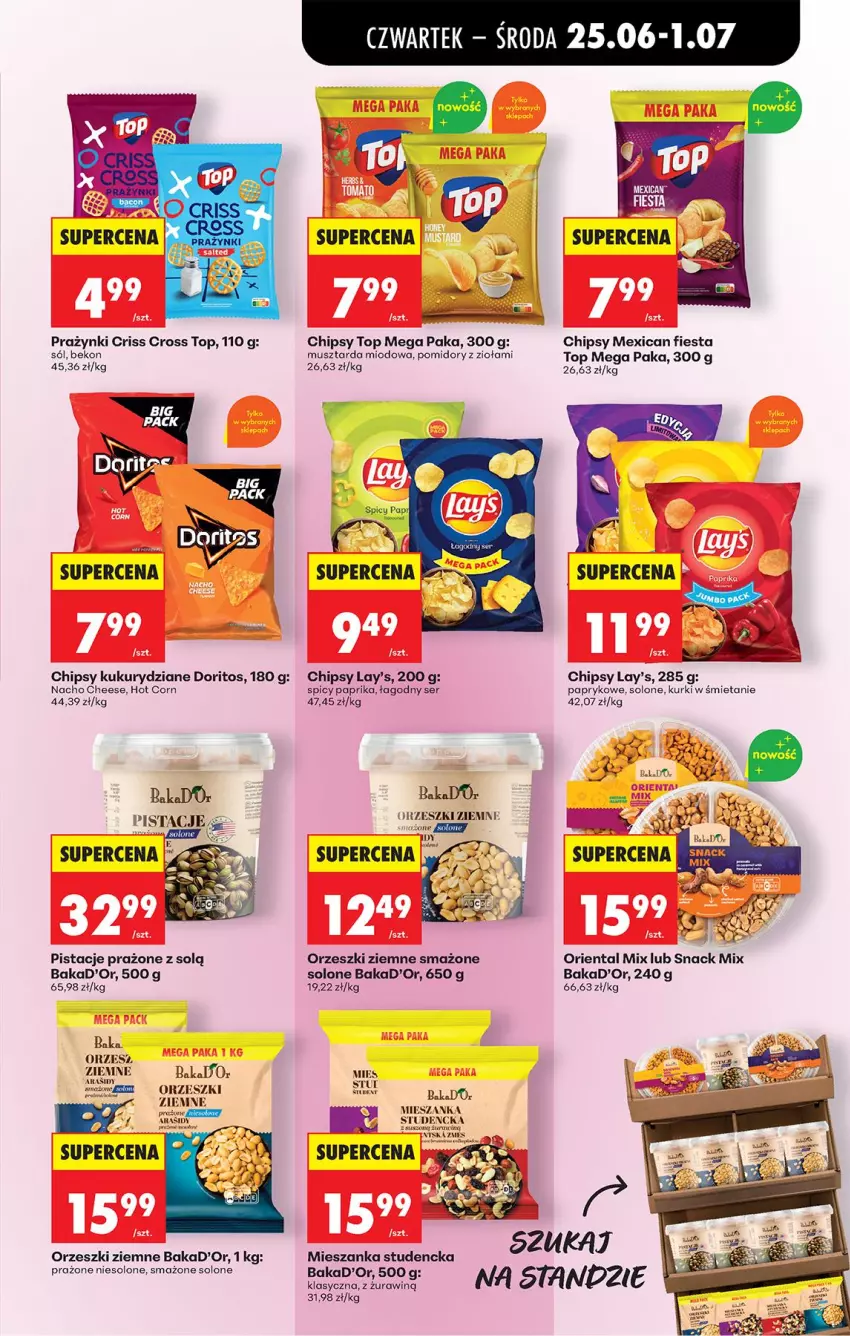 Gazetka promocyjna Biedronka - Od Czwartku - ważna 25.06 do 01.07.2026 - strona 59 - produkty: Beko, Chipsy, Gry, Mieszanka studencka, Mus, Musztarda, Orzeszki, Orzeszki ziemne, Pistacje, Pomidory, Ser, Sól, Top