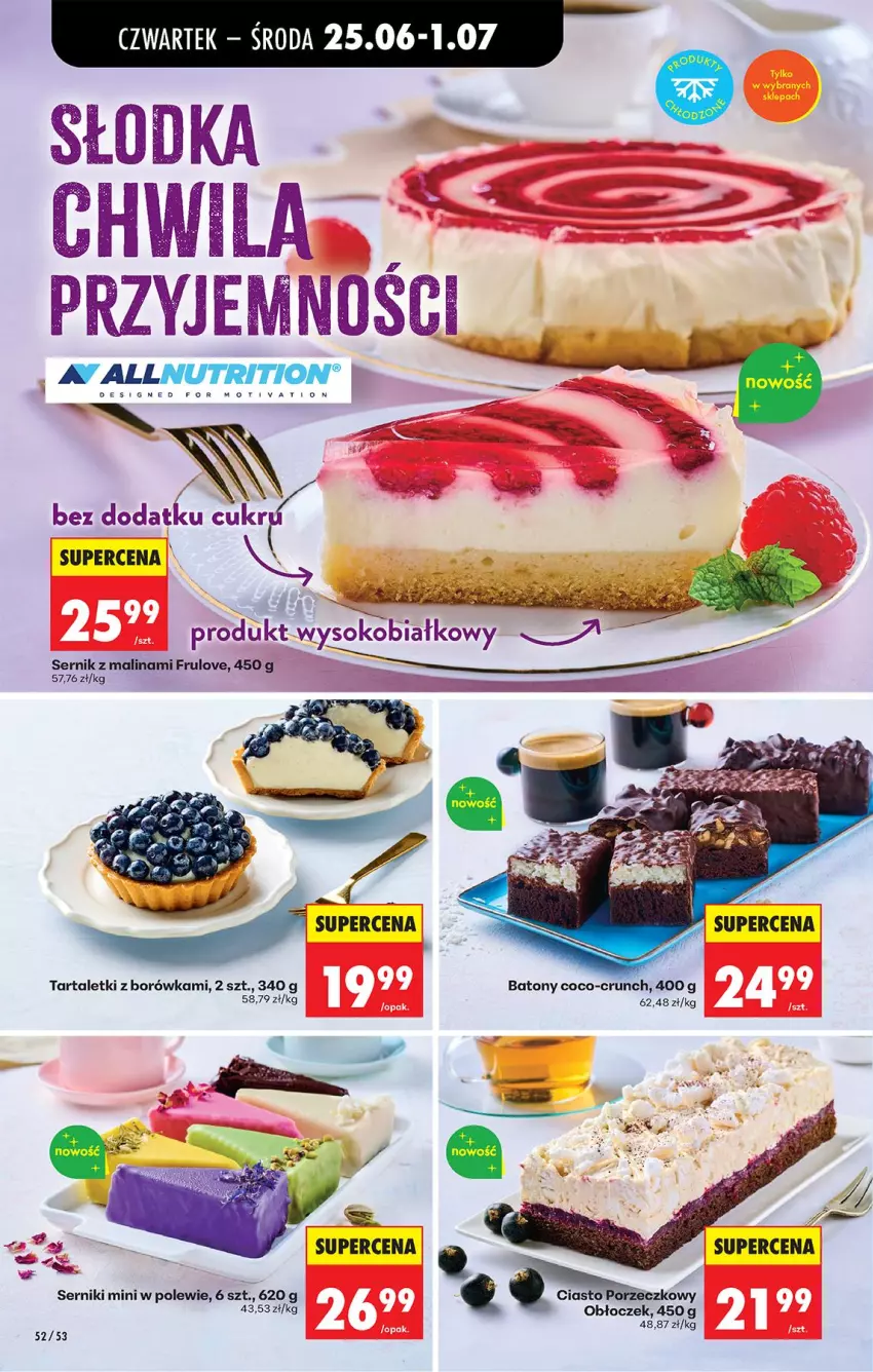 Gazetka promocyjna Biedronka - Od Czwartku - ważna 25.06 do 01.07.2026 - strona 64 - produkty: Baton, Borówka, Por, Ser, Tarta