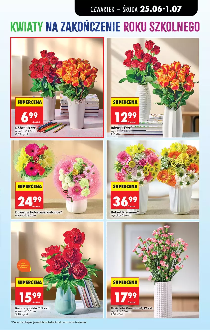 Gazetka promocyjna Biedronka - Od Czwartku - ważna 25.06 do 01.07.2026 - strona 65 - produkty: Bukiet, Róża, Sok, Wazon