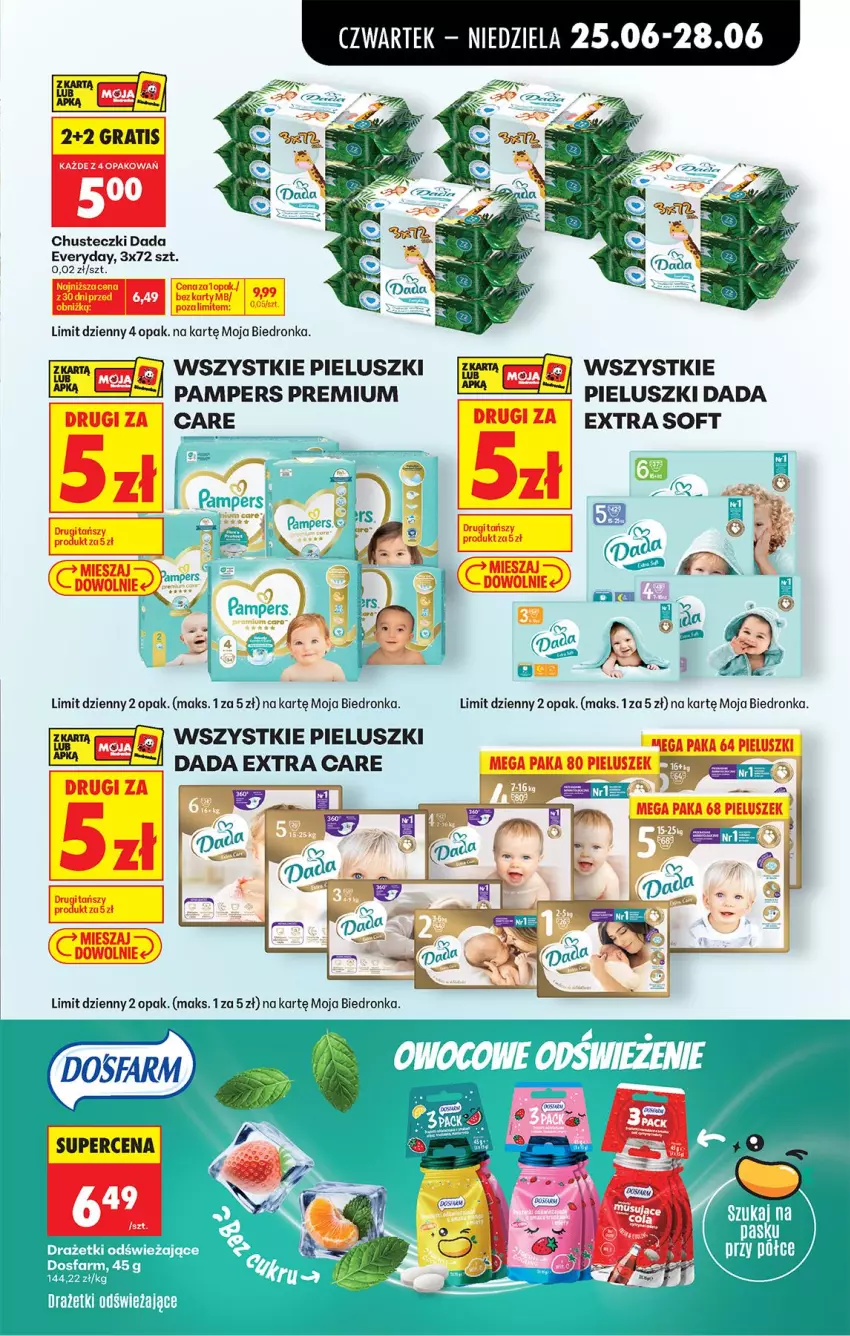Gazetka promocyjna Biedronka - Od Czwartku - ważna 25.06 do 01.07.2026 - strona 75 - produkty: Chusteczki, Dada, Fa, Gra, Pampers