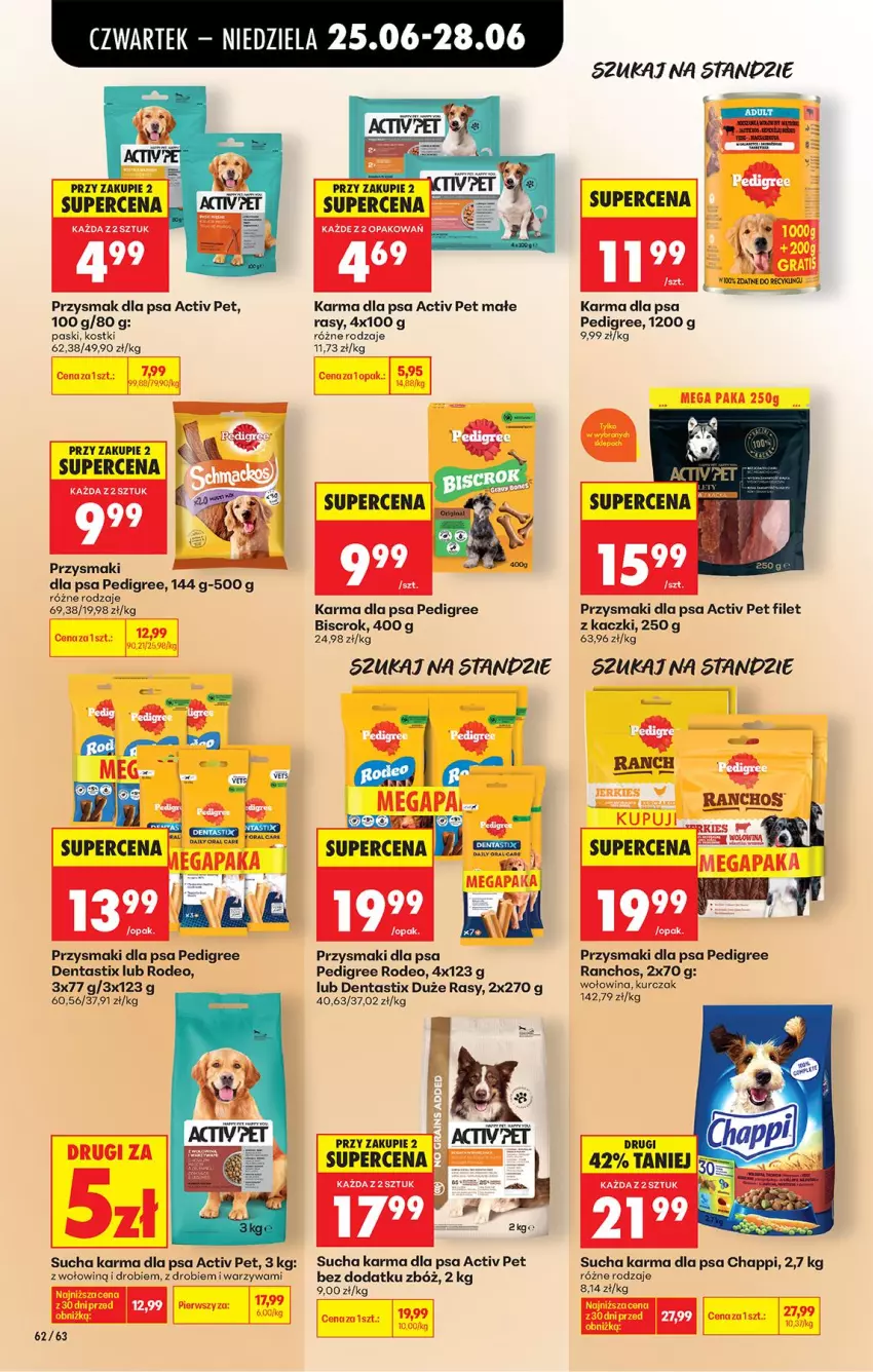 Gazetka promocyjna Biedronka - Od Czwartku - ważna 25.06 do 01.07.2026 - strona 78 - produkty: Chappi, Fa, Kurczak, LG, Pedigree, Przysmak dla psa, Przysmaki, Sucha karma, Warzywa, Wołowina