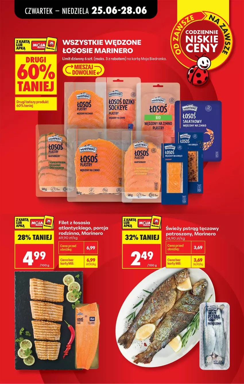Gazetka promocyjna Biedronka - Od Czwartku - ważna 25.06 do 01.07.2026 - strona 9 - produkty: Por, Pstrąg, Pstrąg tęczowy, Sos