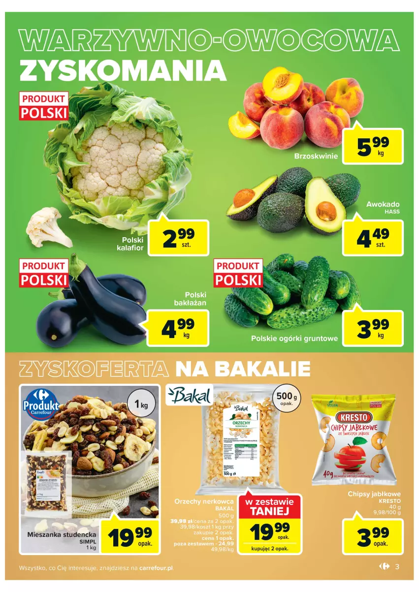 Gazetka promocyjna Carrefour - Gazetka Targ świeżości - ważna 12.07 do 18.07.2022 - strona 3 - produkty: Chipsy, Kosz