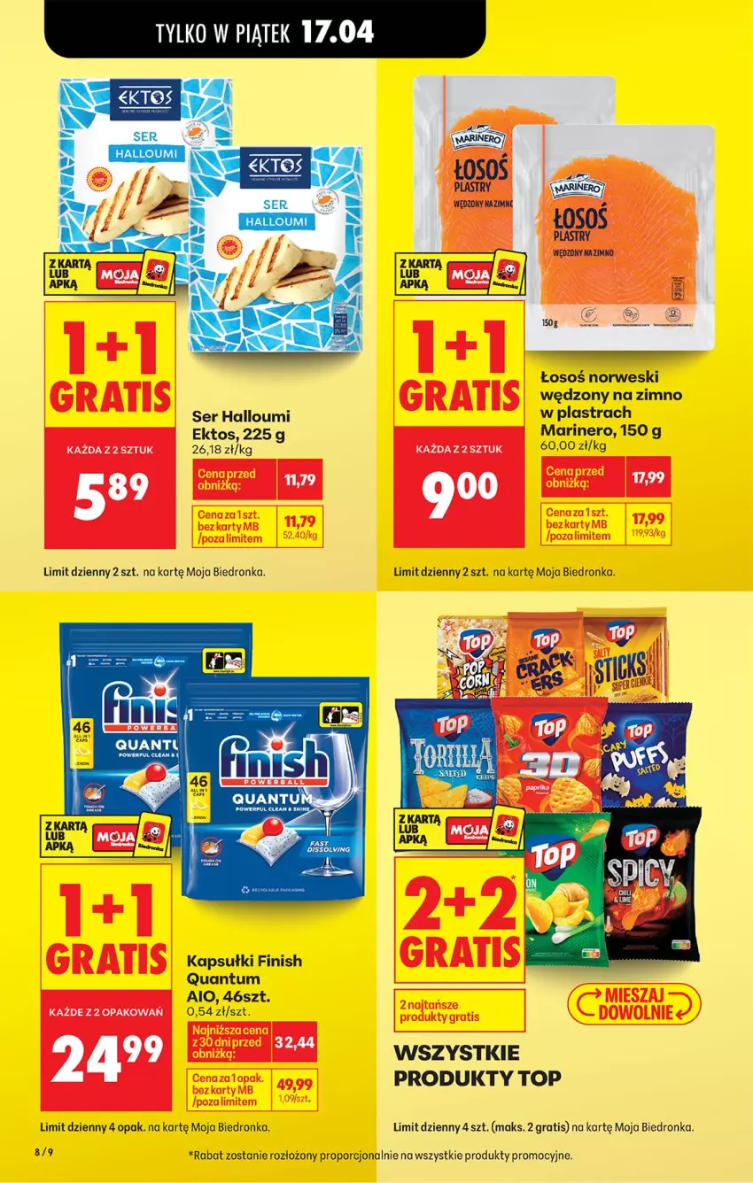 Gazetka promocyjna Biedronka - Od Czwartku - ważna 16.04 do 22.04.2026 - strona 10 - produkty: Finish, Gra, Por, Ser, Top