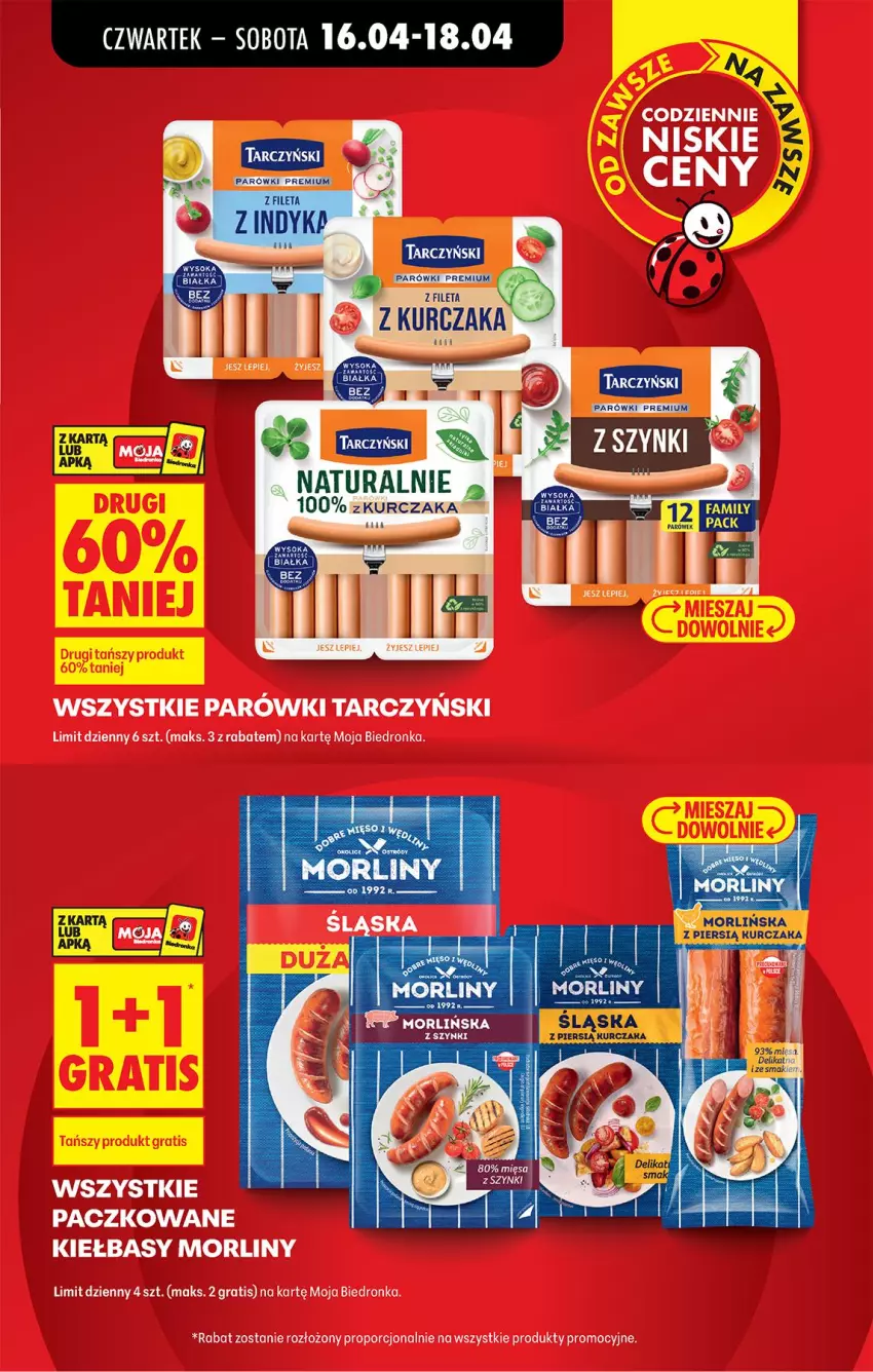 Gazetka promocyjna Biedronka - Od Czwartku - ważna 16.04 do 22.04.2026 - strona 15 - produkty: Gra, Parówki, Por, Tarczyński
