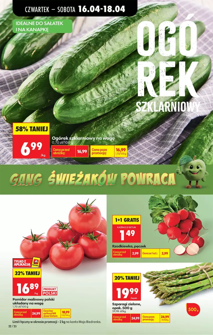 Gazetka promocyjna Biedronka - Od Czwartku - ważna 16.04 do 22.04.2026 - strona 30 - produkty: Gra, Pomidor malinowy, Rzodkiewka