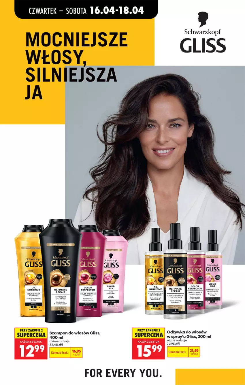 Gazetka promocyjna Biedronka - Od Czwartku - ważna 16.04 do 22.04.2026 - strona 75 - produkty: Fa, HP, Odżywka, Schwarzkopf, Szampon