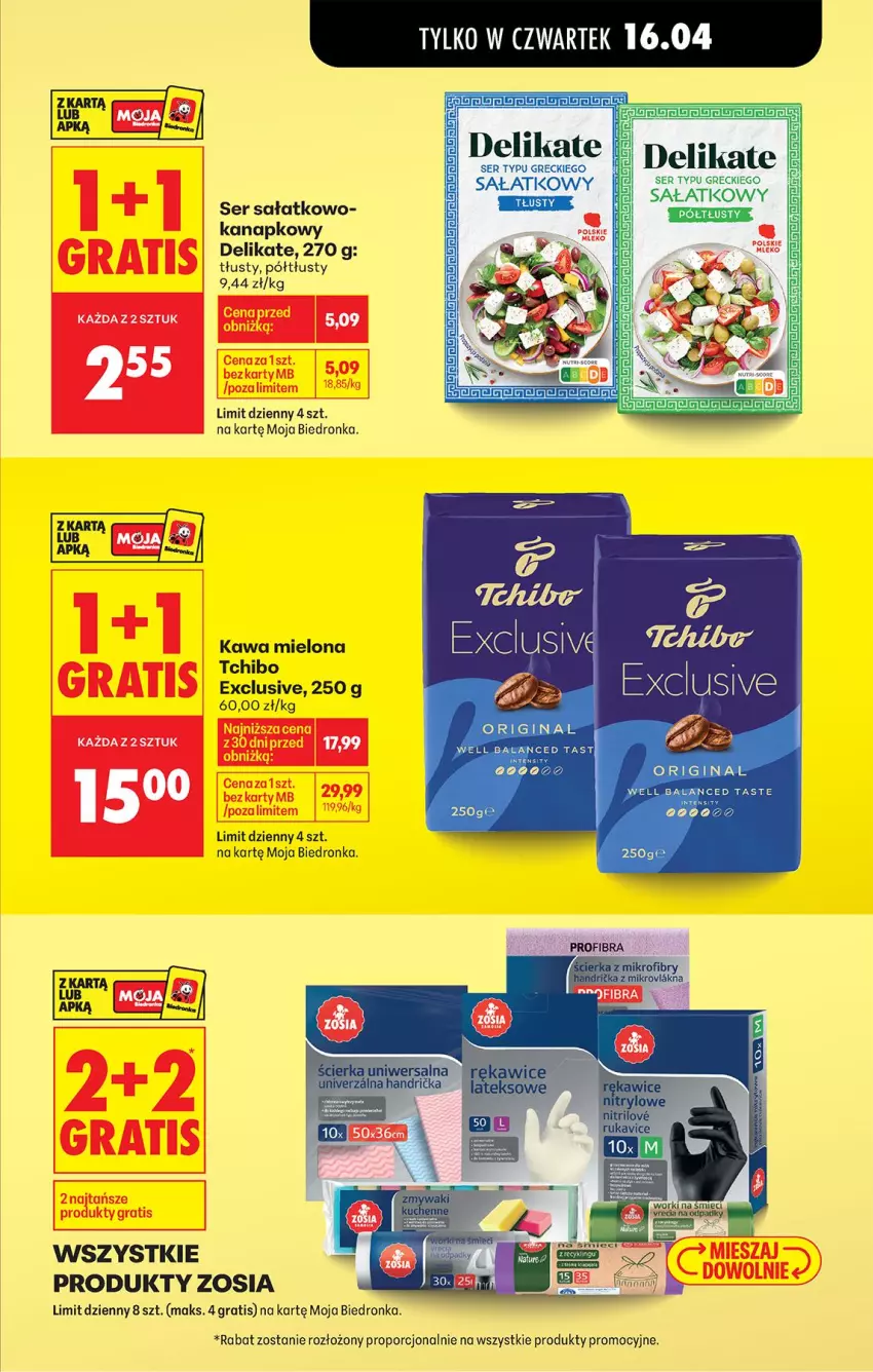 Gazetka promocyjna Biedronka - Od Czwartku - ważna 16.04 do 22.04.2026 - strona 9 - produkty: Gin, Gra, Kawa, Kawa mielona, Por, Sałat, Ser, Tchibo