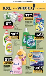 Gazetka promocyjna Netto - Artykuły spożywcze - Gazetka - ważna od 14.06 do 14.06.2023 - strona 13 - produkty: Płyn do prania, Odkamieniacz, Pralki, Gin, Finish, Zawieszka do wc, Bref, Chusteczki, Calgon, Perwoll, Fairy, Zmywarki, LG, Fa