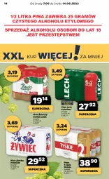 Gazetka promocyjna Netto - Artykuły spożywcze - Gazetka - ważna od 14.06 do 14.06.2023 - strona 14 - produkty: Piwa, Piwo, Gra, Tyskie, Lech Premium