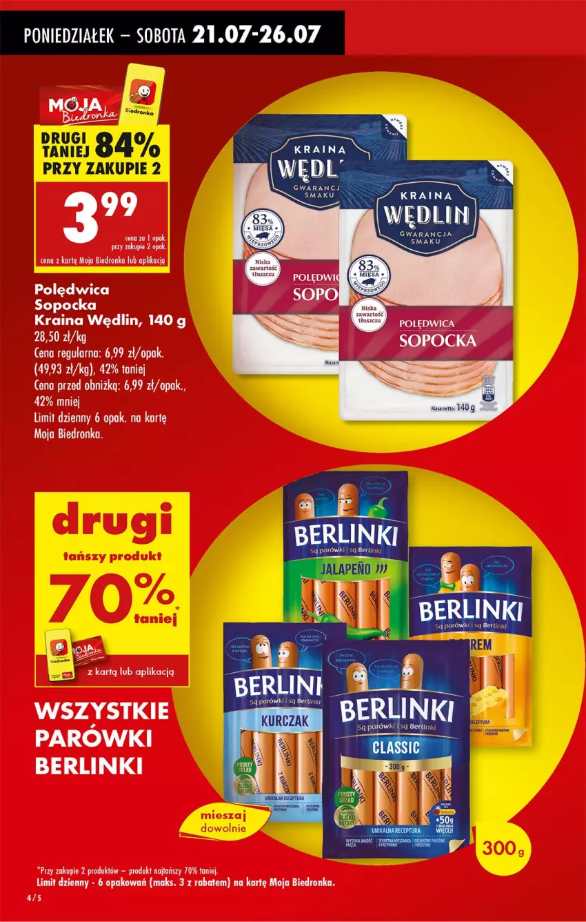 Gazetka promocyjna Biedronka - Od Poniedziałku - ważna 21.07 do 26.07.2025 - strona 10 - produkty: Berlinki