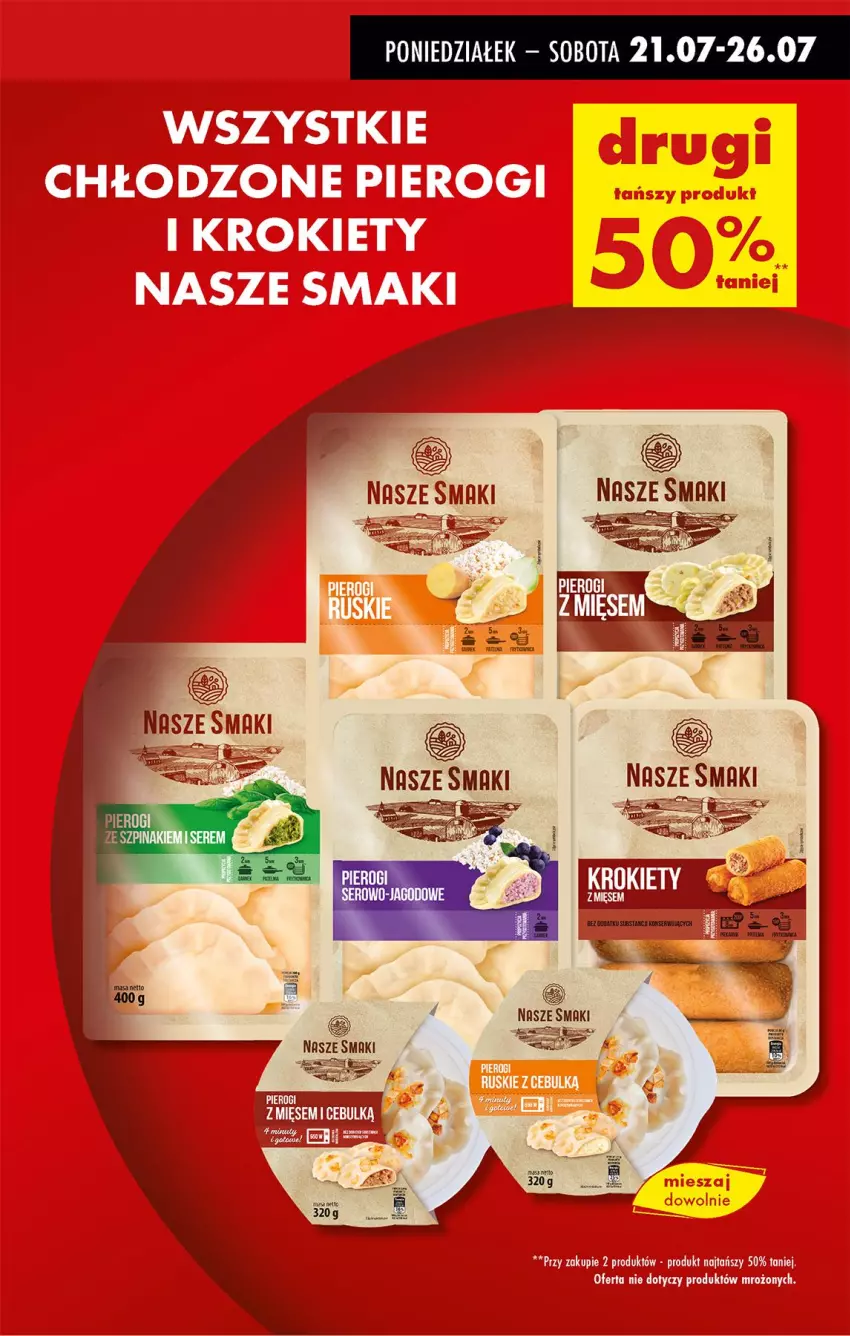 Gazetka promocyjna Biedronka - Od Poniedziałku - ważna 21.07 do 26.07.2025 - strona 11 - produkty: Fa, Pierogi, Ser, Szpinak