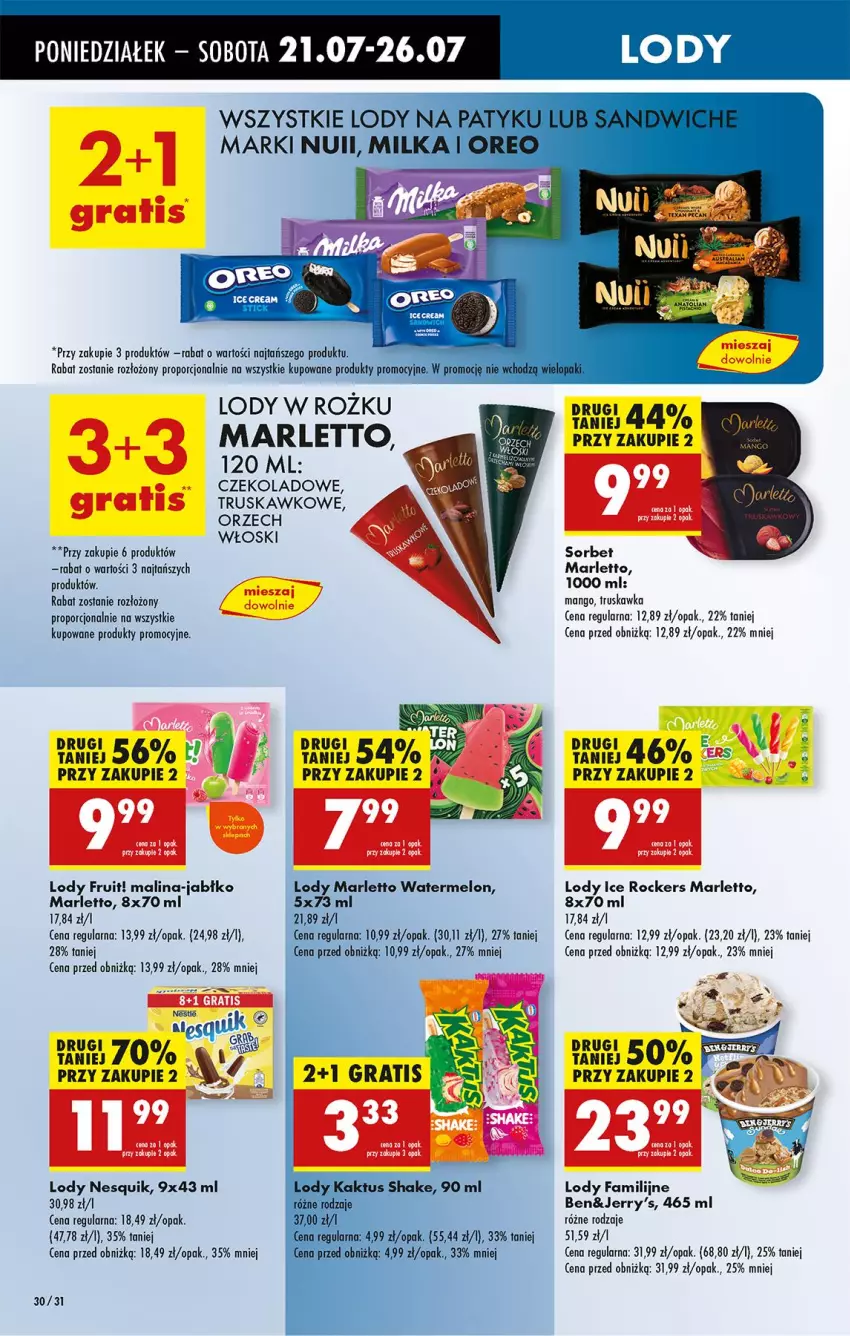Gazetka promocyjna Biedronka - Od Poniedziałku - ważna 21.07 do 26.07.2025 - strona 42 - produkty: Fa, Gry, Lody, Mango, Milka, Nesquik, Por