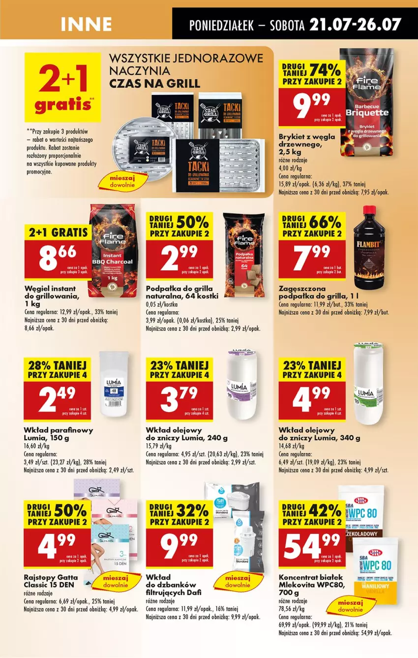 Gazetka promocyjna Biedronka - Od Poniedziałku - ważna 21.07 do 26.07.2025 - strona 77 - produkty: Fa, Gatta, Gra, Grill, Leon, Mleko, Mlekovita, Olej, Por, Rajstopy, Top, Wkład olejowy, Znicz