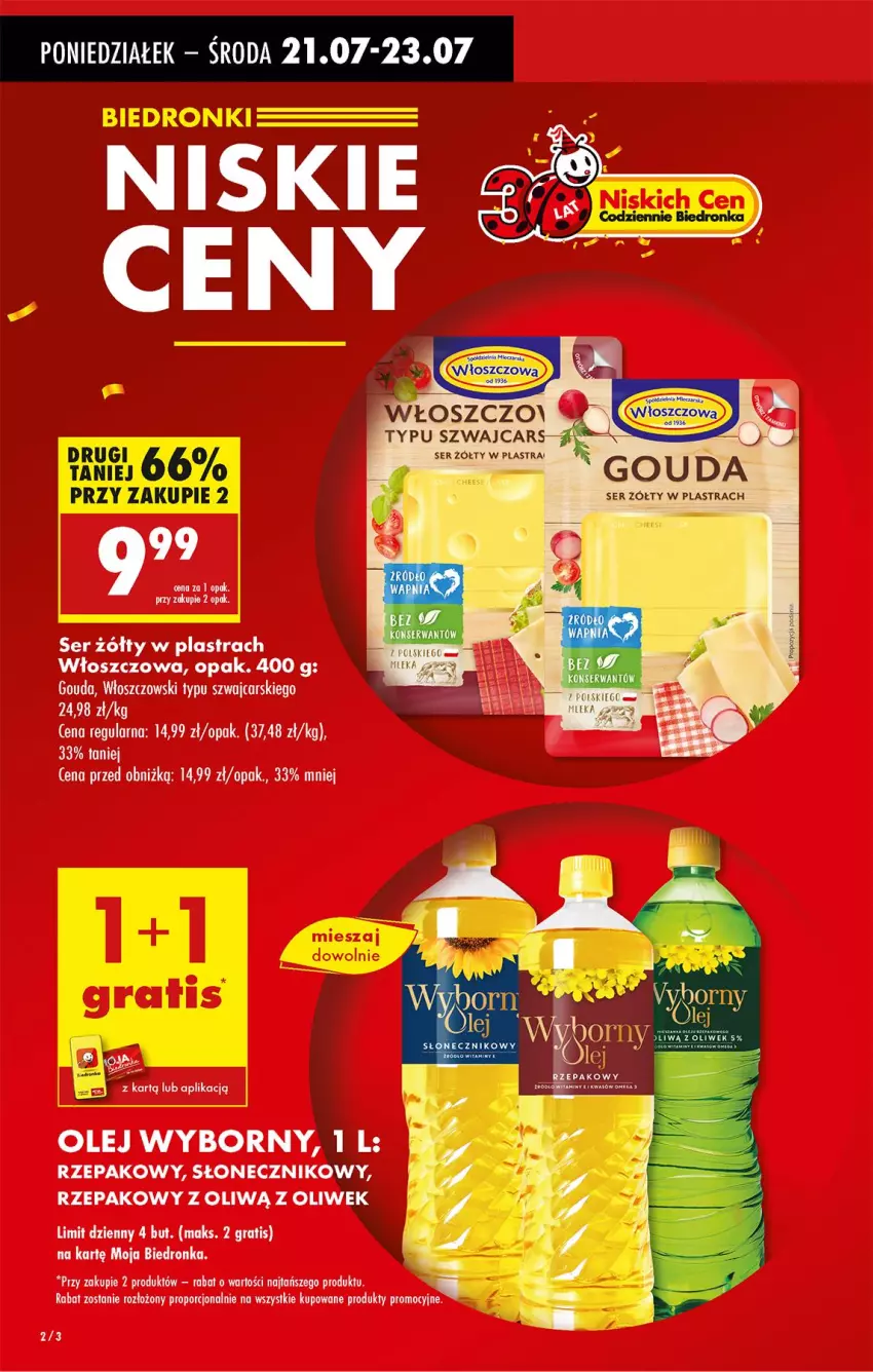 Gazetka promocyjna Biedronka - Od Poniedziałku - ważna 21.07 do 26.07.2025 - strona 8 - produkty: Cars, Gouda, Gra, Olej, Ser, Włoszczowski