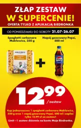 Gazetka promocyjna Biedronka - Od Poniedziałku - Gazetka - ważna od 26.07 do 26.07.2025 - strona 2 - produkty: Pepsi, Spaghetti, Napój gazowany, Napój
