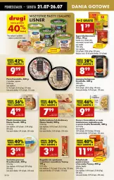 Gazetka promocyjna Biedronka - Od Poniedziałku - Gazetka - ważna od 26.07 do 26.07.2025 - strona 44 - produkty: Kurczak, Sos, Ser, Por, Gra, Surówka, Zupa, Ricotta, Lack, Sałat, Penne, Bagietka, Pizza, Kotlet, Lasagne bolognese, Lasagne, Oleo, Szpinak, Lisner, Fa