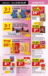 Gazetka promocyjna Biedronka - Od Poniedziałku - Gazetka - ważna od 26.07 do 26.07.2025 - strona 48 - produkty: Ciastka, Por, Milky Way, Praliny, Lindor, Bounty, Bonitki, Tera, Twix, Snickers, 7 Days, Rogal, Mars, Rurki, Baton, E. Wedel, Kakao, Lindt