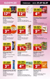 Gazetka promocyjna Biedronka - Od Poniedziałku - Gazetka - ważna od 26.07 do 26.07.2025 - strona 49 - produkty: Sok, Mus, Cukier, Praliny, Raffaello, Bonitki, Czekolada, Galaretki, Galaretka, Delicje, Baton, Cukierki, Gala, Lanki, Biszkopty, Kinder, Baryłki, Fa