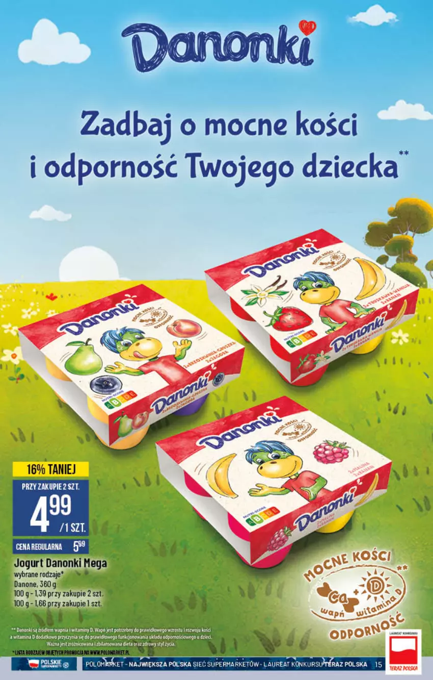 Gazetka promocyjna PoloMarket - Gazetka pomocyjna - ważna 24.11 do 30.11.2021 - strona 15 - produkty: Danone, Danonki, Jogurt, Por